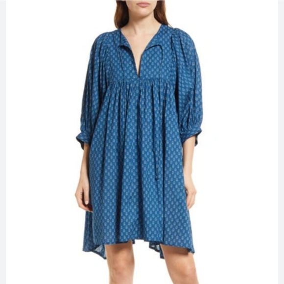 Faherty Lyla Floral Organic Cotton Cottagecore Midi Dress - Picture 3 of 10